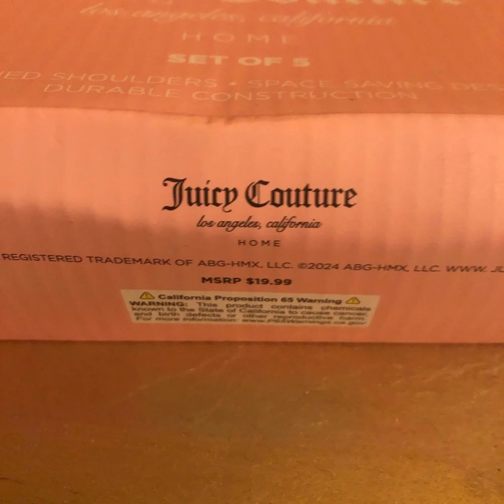 Juicy Couture chic hangers